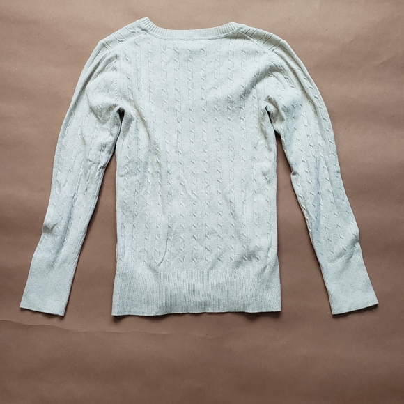 Old Navy Cream Cable Knit Design Sweater Medium - Picture 3 of 5